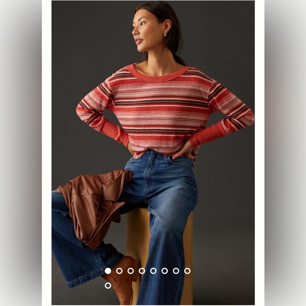 Anthropologie Pilcro Boxy Heritage Pullover NWT